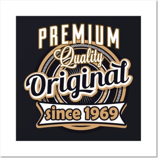 Birthday 1969 Premium Quality vintage Logo Posters and Art